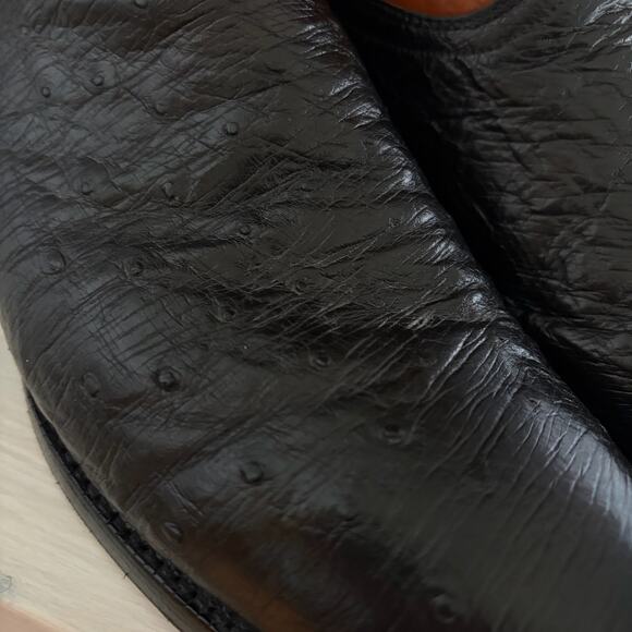Lucchese 2000 Ostrich Boots Exotic Handmade Leather Roper 12\